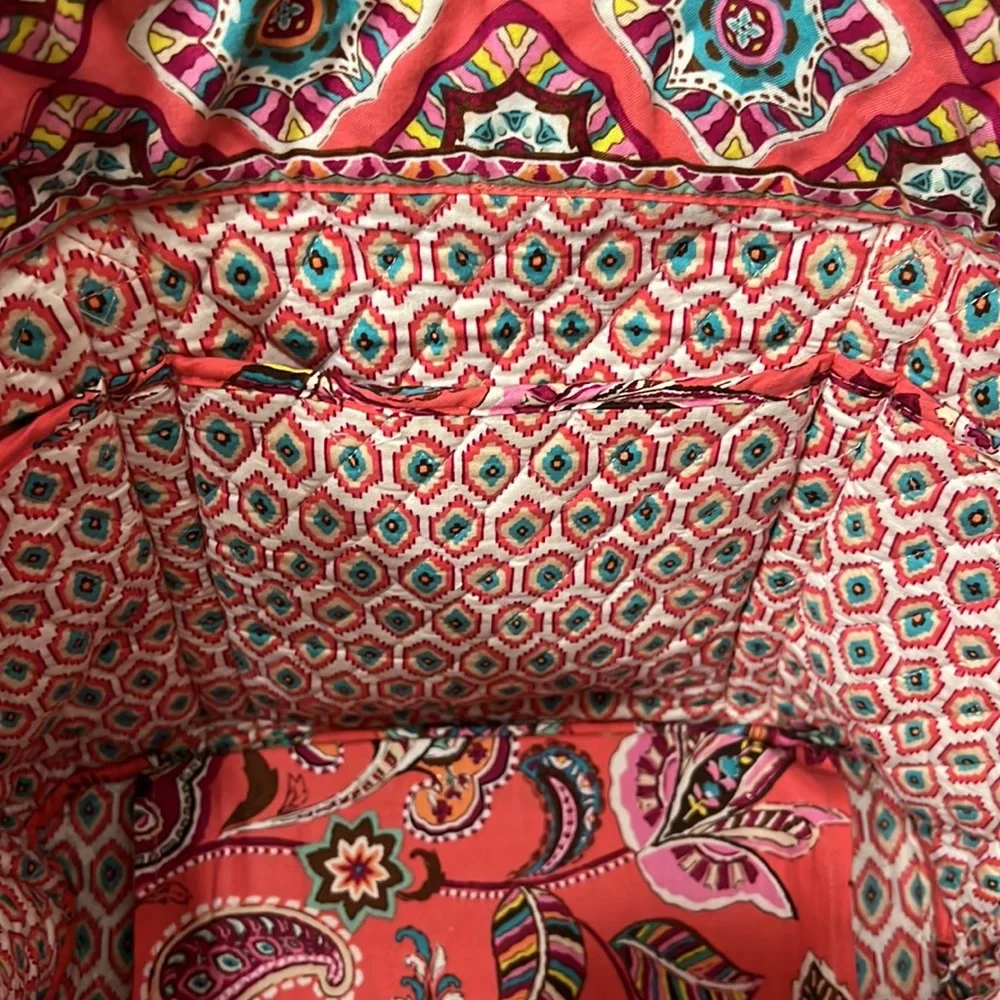 Vera Bradley Retired Color - Call Me Coral Large Tote - Picture 10 of 12